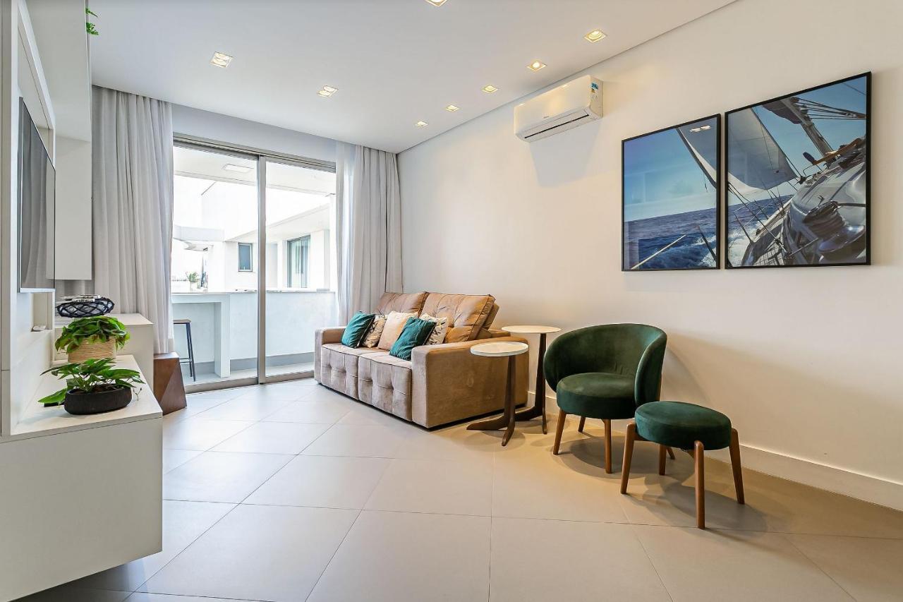Apartamento de alto padrão a poucos metros da praia em Jurerê Florianópolis Exterior foto